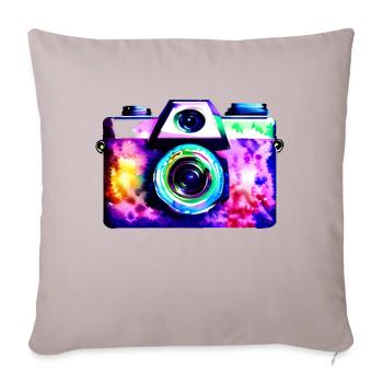Fotografieren Fotografen Kamera Fotograf lustig - Sofakissenbezug 45 x 45 cm - helles Taupe - Vorne