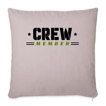 Membre d’équipage - Housse de coussin décorative 45 x 45 cm - taupe clair - Devant