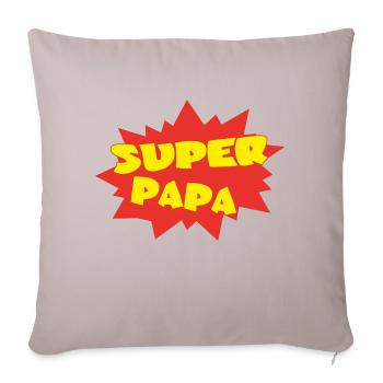 Dad - Sofa pillowcase 17,3'' x 17,3'' (45 x 45 cm) - light taupe - Front