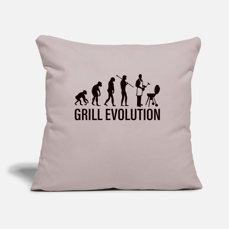 Evolution du gril Housse de coussin décorative 45 x 45 cm
