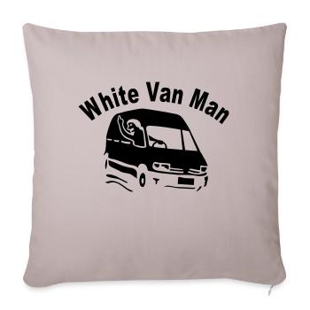 White Van Man For Dark Shirts - Sofa pillowcase 17,3'' x 17,3'' (45 x 45 cm) - light taupe - Front