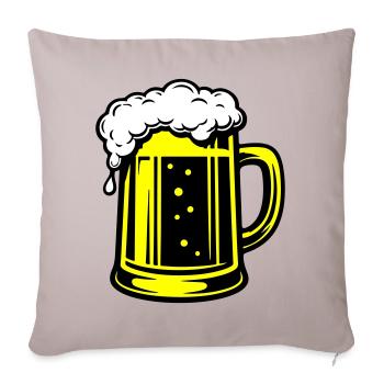 Bière Beer Symbol Beer - Housse de coussin décorative 45 x 45 cm - taupe clair - Devant