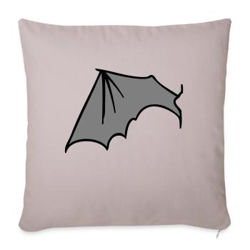 batwing_left_grey - Sofa pillowcase 17,3'' x 17,3'' (45 x 45 cm) - light taupe - Front