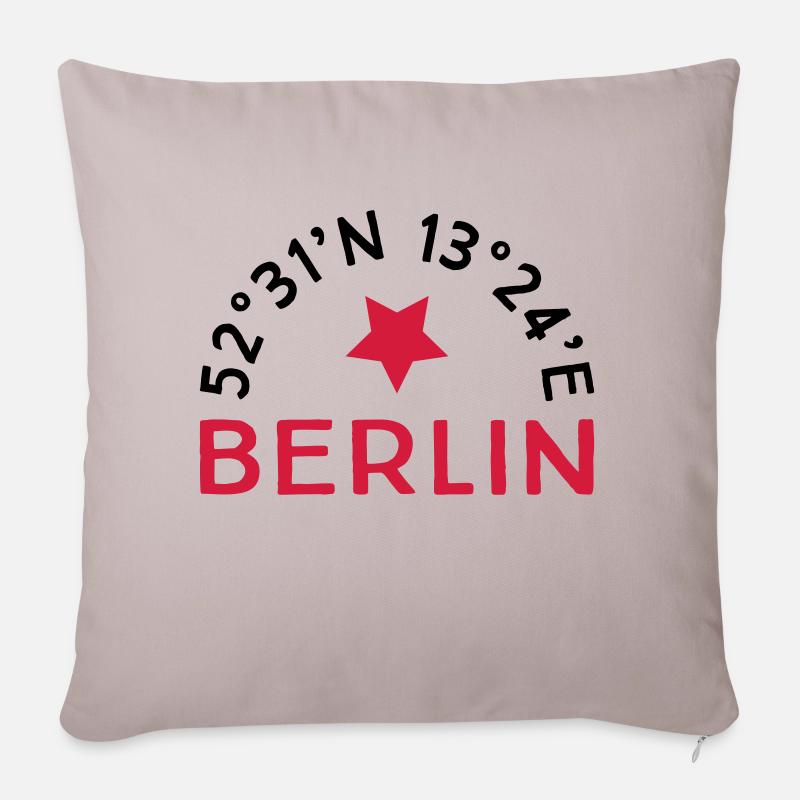 Berlin - Sofakissenbezug 45 x 45 cm - helles Taupe