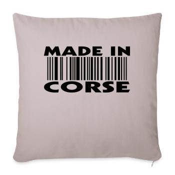 made in CORSE (1c) - Housse de coussin décorative 45 x 45 cm - taupe clair - Devant