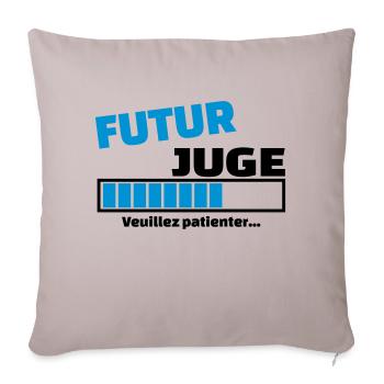 futur juge - Housse de coussin décorative 45 x 45 cm - taupe clair - Devant