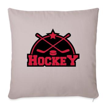 hockey_design_f2 - Sofakissenbezug 45 x 45 cm - helles Taupe - Vorne