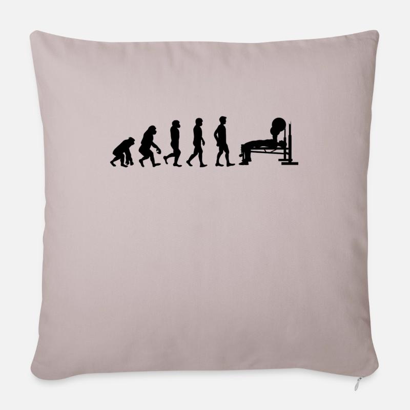 Evolution Fitness - Sofakissenbezug 45 x 45 cm - helles Taupe
