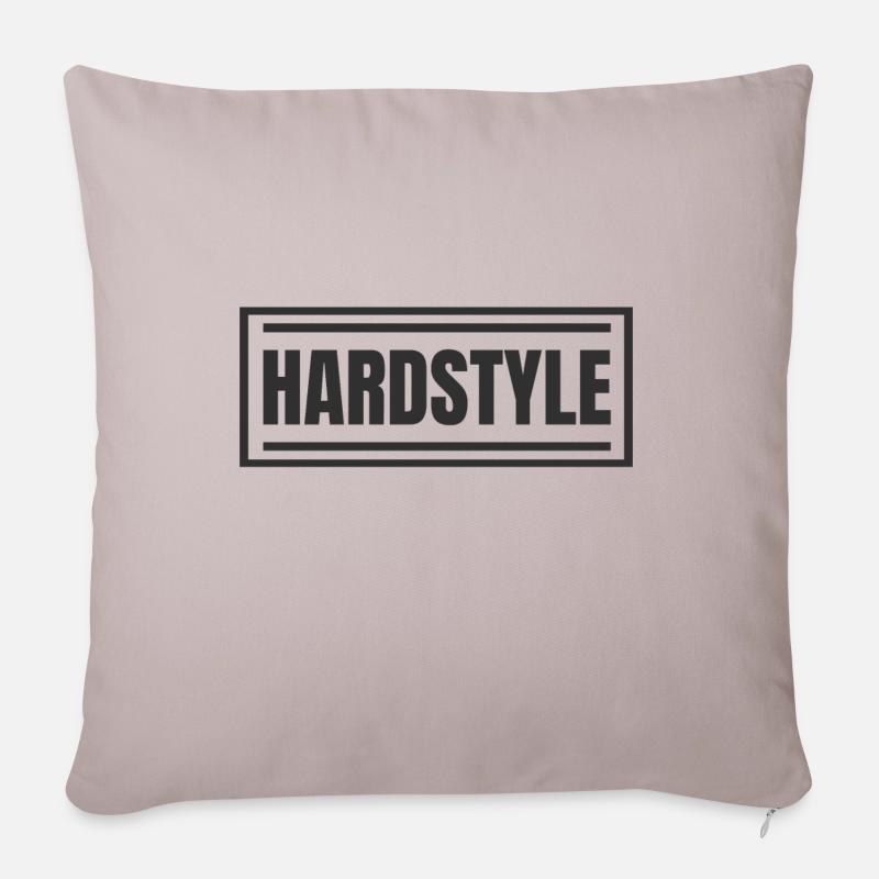 Hardstyle | Marchandise hardstyle - Housse de coussin décorative 45 x 45 cm - taupe clair