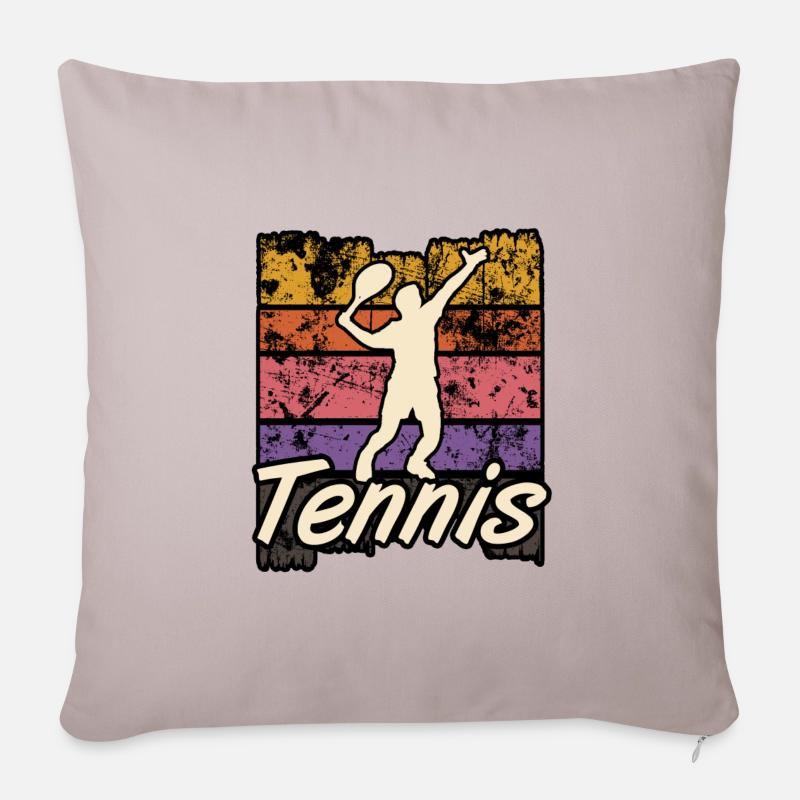 tennis - Housse de coussin décorative 45 x 45 cm - taupe clair