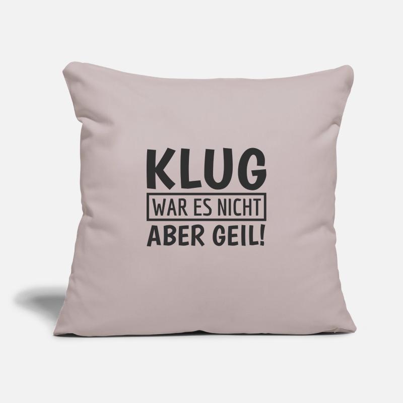 Ce n’était pas malin, mais c’est génial! Idée stupide idée de merde Housse de coussin décorative 45 x 45 cm