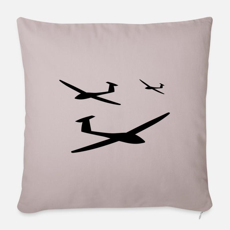 planeur planeur - Housse de coussin décorative 45 x 45 cm - taupe clair