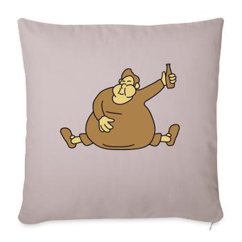 Fat Drunken Man - Sofa pillowcase 17,3'' x 17,3'' (45 x 45 cm) - light taupe - Front