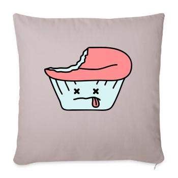 Dead Cupcake - Sofakissenbezug 45 x 45 cm - helles Taupe - Vorne