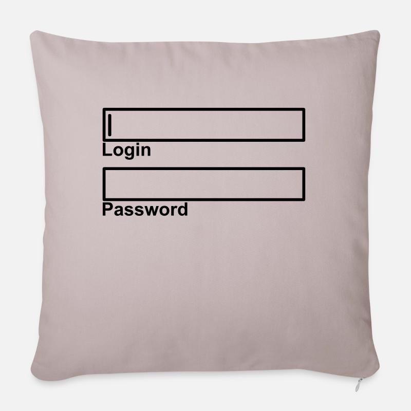 login - Sofakissenbezug 45 x 45 cm - helles Taupe