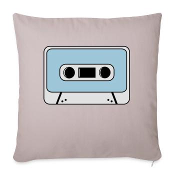 cassette - Housse de coussin décorative 45 x 45 cm - taupe clair - Devant