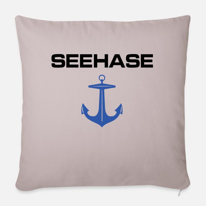 Seehase - Sofakissenbezug 45 x 45 cm - helles Taupe