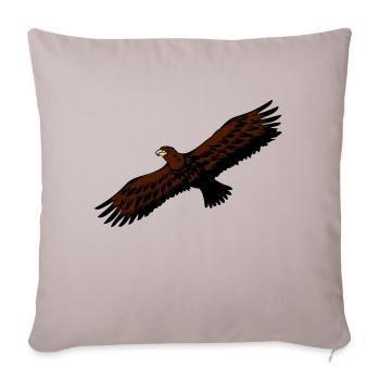 Adler vogel fliegen anmut raubvogel - Sofakissenbezug 45 x 45 cm - helles Taupe - Vorne