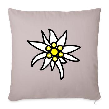 Edelweiss - Sofa pillowcase 17,3'' x 17,3'' (45 x 45 cm) - light taupe - Front