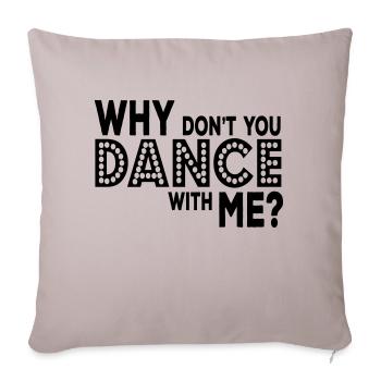 why dont you dance with me - Housse de coussin décorative 45 x 45 cm - taupe clair - Devant