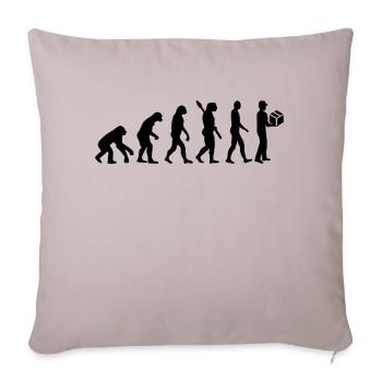 Evolution delivery man - Sofa pillowcase 17,3'' x 17,3'' (45 x 45 cm) - light taupe - Front