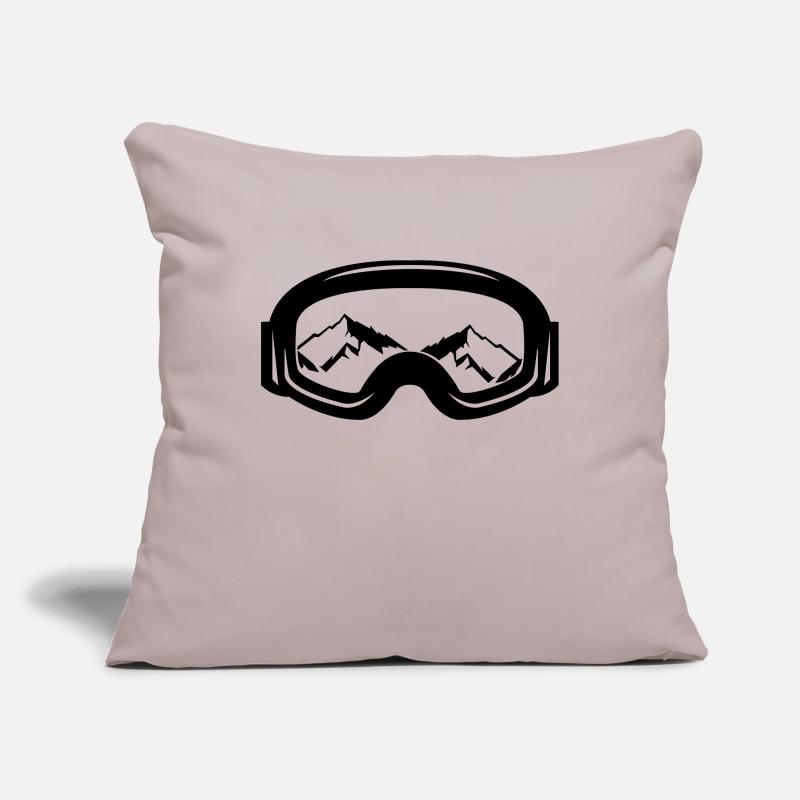 ski goggles Sofa pillowcase 17,3'' x 17,3'' (45 x 45 cm)
