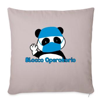 Panda Operating Block - Sofa pillowcase 17,3'' x 17,3'' (45 x 45 cm) - light taupe - Front