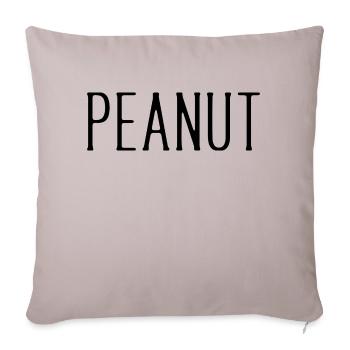 Peanut - design bébé minimaliste - Housse de coussin décorative 45 x 45 cm - taupe clair - Devant
