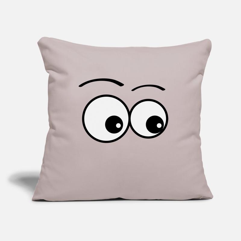yeux Housse de coussin décorative 45 x 45 cm