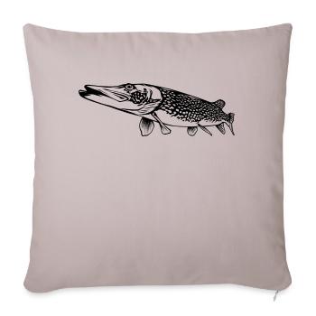 Pike Outline par Scuba.Style - Housse de coussin décorative 45 x 45 cm - taupe clair - Devant
