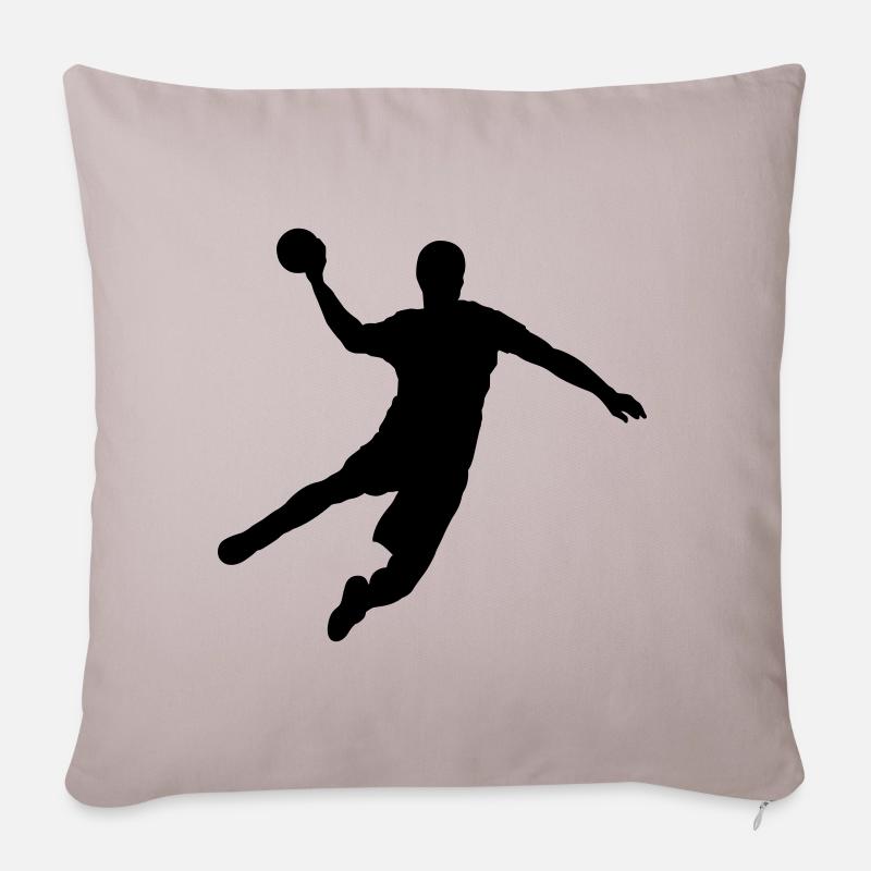 Handball - Sofakissenbezug 45 x 45 cm - helles Taupe