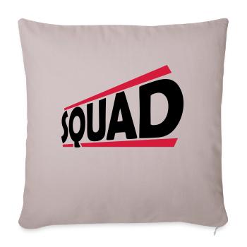 Squad Team Logo Design - Sofakissenbezug 45 x 45 cm - helles Taupe - Vorne