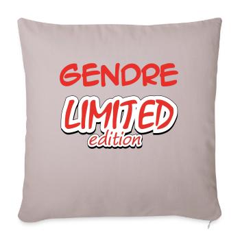 GENDRE LIMITED EDITION - Sofa pillowcase 17,3'' x 17,3'' (45 x 45 cm) - light taupe - Front