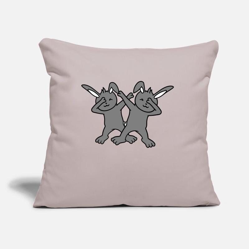 2 Hasen Dabbing Dab Dance Pose Tanzen Party Feiern Sofakissenbezug 45 x 45 cm