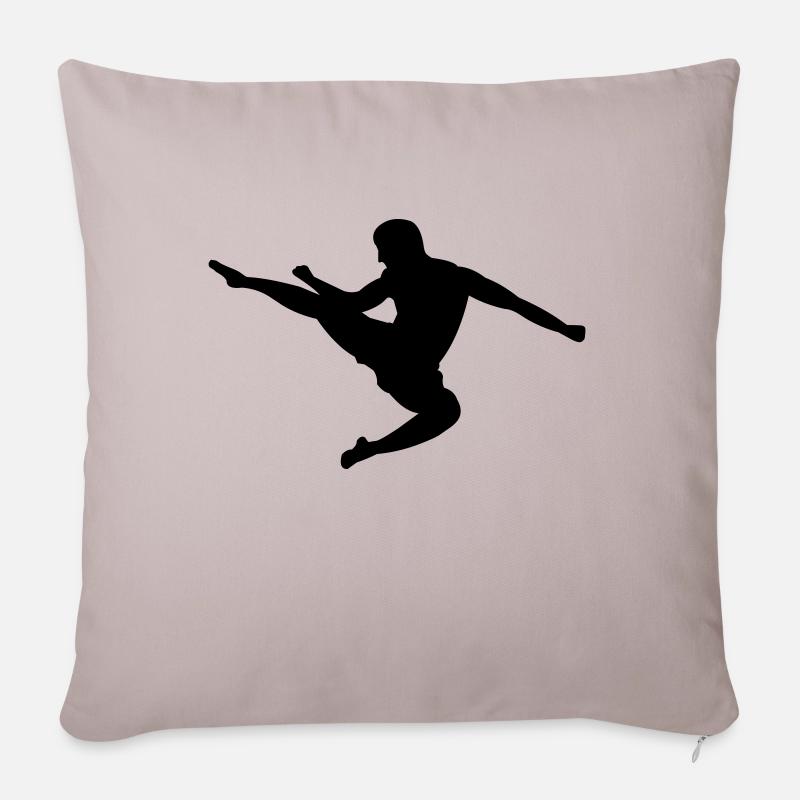 karate - Sofakissenbezug 45 x 45 cm - helles Taupe