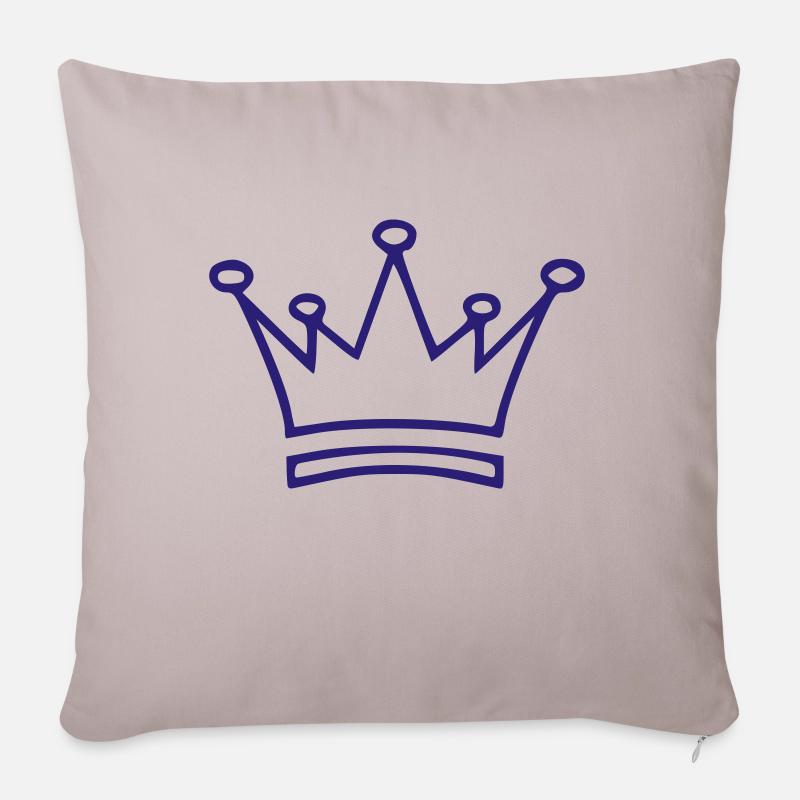 KRONE - Sofakissenbezug 45 x 45 cm - helles Taupe