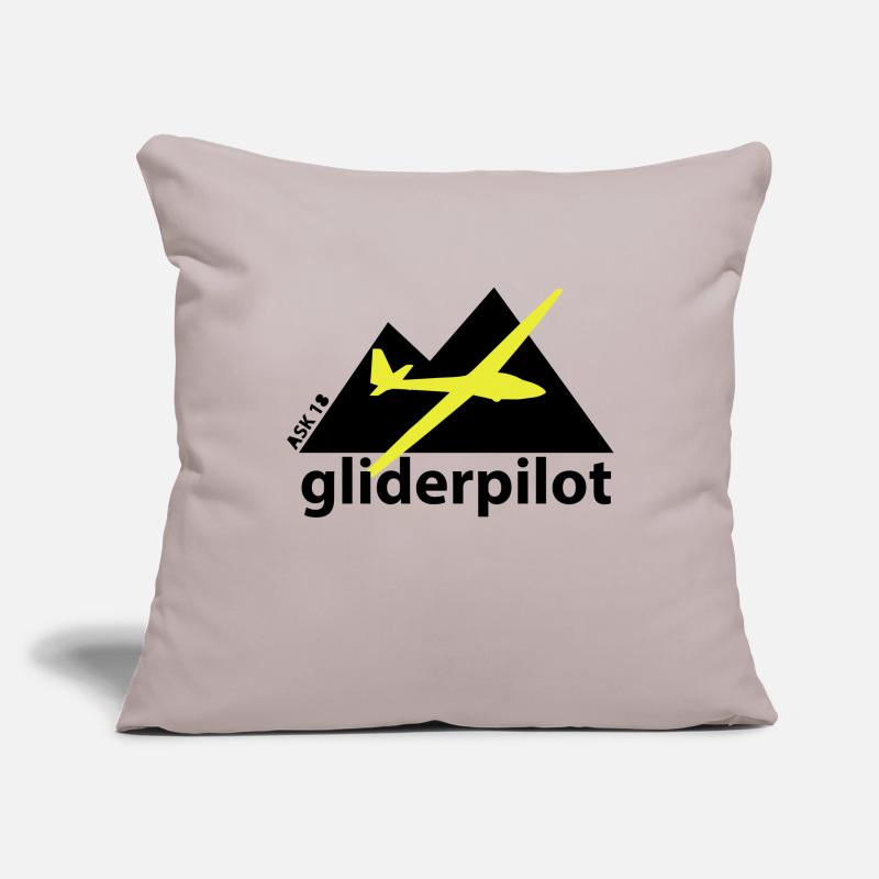 soaring-tv: gliderpilot Sofakissenbezug 45 x 45 cm