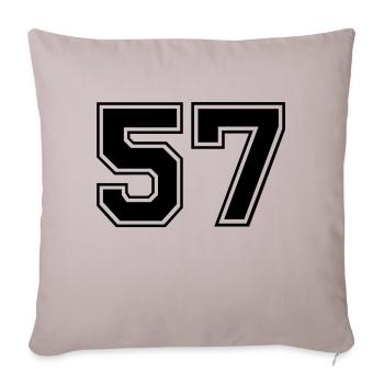 57 - Housse de coussin décorative 45 x 45 cm - taupe clair - Devant