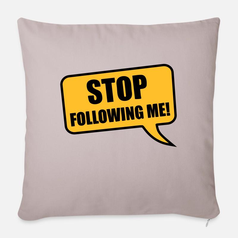 stop - Housse de coussin décorative 45 x 45 cm - taupe clair