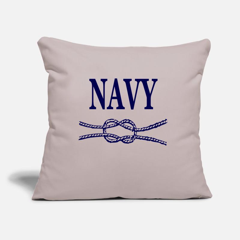 NAVY BLUE SCRIPT Sofa pillowcase 17,3'' x 17,3'' (45 x 45 cm)