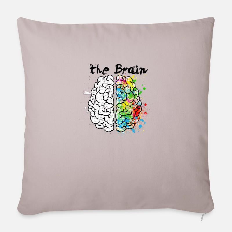 The Brain - Sofakissenbezug 45 x 45 cm - helles Taupe