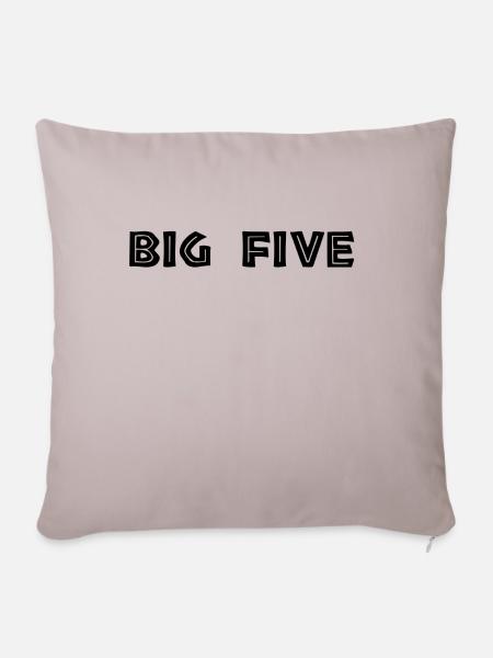 Big Five - Sofakissenbezug 45 x 45 cm - helles Taupe