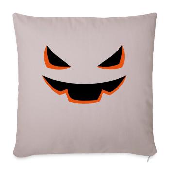 Pumpkin Face Halloween - Sofa pillowcase 17,3'' x 17,3'' (45 x 45 cm) - light taupe - Front