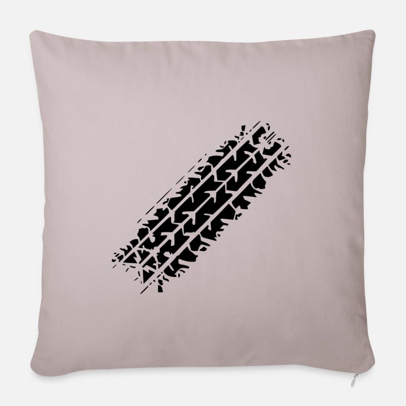 tire tread - Sofa pillowcase 17,3'' x 17,3'' (45 x 45 cm) - light taupe