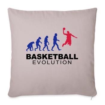 Basketball evolution - Sofakissenbezug 45 x 45 cm - helles Taupe - Vorne