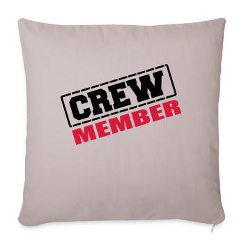 crew_member - Housse de coussin décorative 45 x 45 cm - taupe clair - Devant