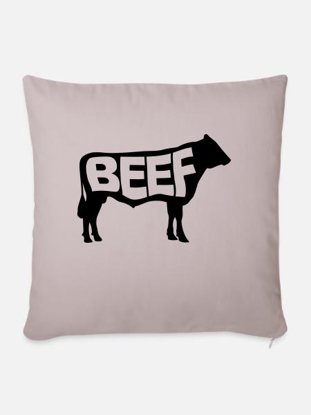 Beef - Sofakissenbezug 45 x 45 cm - helles Taupe