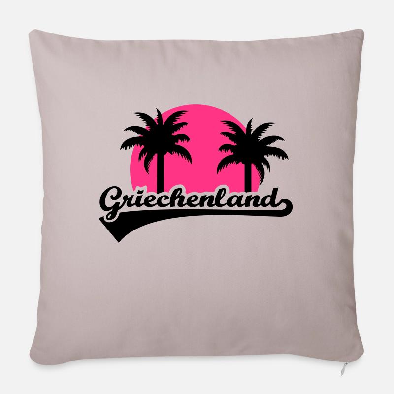 Griechenland - Sofakissenbezug 45 x 45 cm - helles Taupe