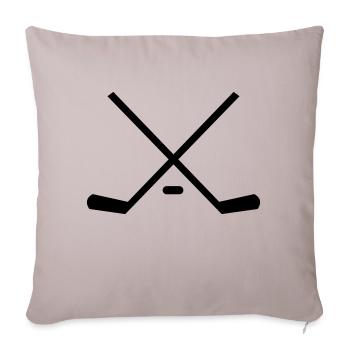 hockey_01 - Sofa pillowcase 17,3'' x 17,3'' (45 x 45 cm) - light taupe - Front