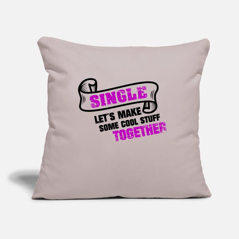 Single looking for a partner Sofa pillowcase 17,3'' x 17,3'' (45 x 45 cm)